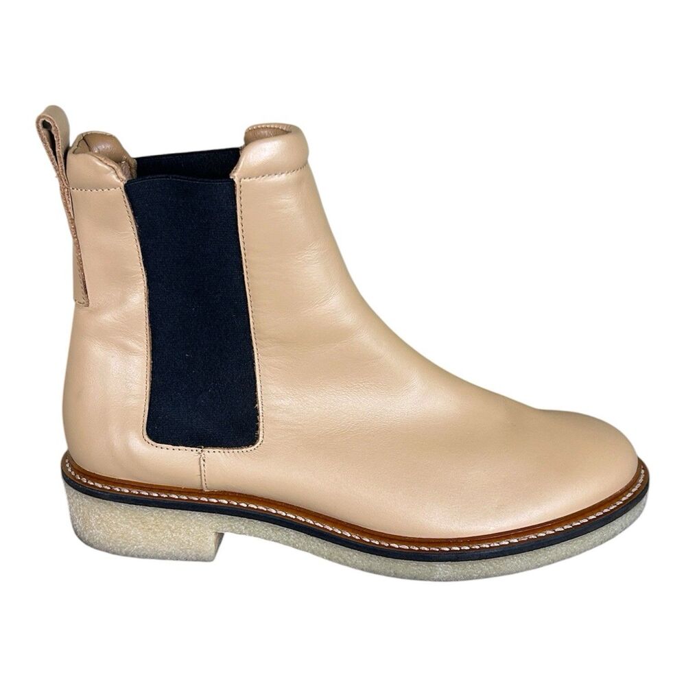 Everlane The Italian Leather Chelsea Boot Size 9 Biscuit Tan Gum Outsole